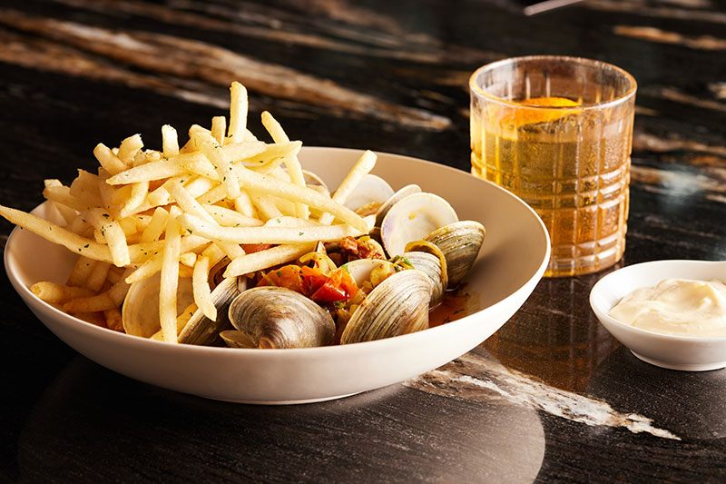 Willowsong seafood and chips entree